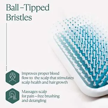 Osensia Paddle Brush - Ionic Hair Brush for All Types