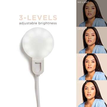 LITTIL Selfie Mini - Rechargeable Selfie Ring Light for Mobile Phone or Laptop | 3 Adjustable Modes | Bright LEDs Perfect for Tiktok, Influencers, Stories, Photos, Videos, & Vlogs