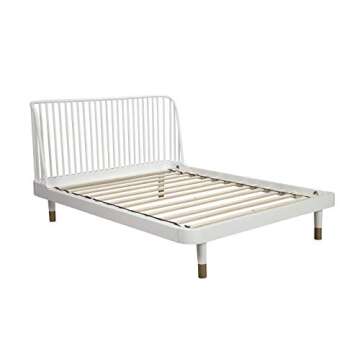 Alpine Furniture Madelyn Platform, California King, White
