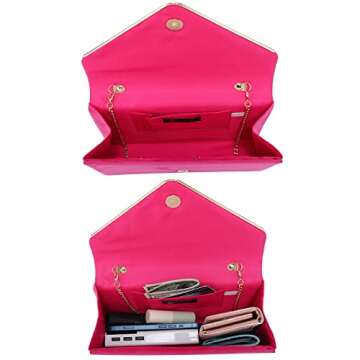 Dasein Elegant Velvet Evening Clutch - Versatile Glam