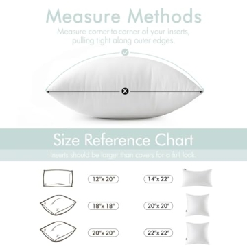 Premium Fluffy Lumbar Pillow Inserts 12x20 Set of 2