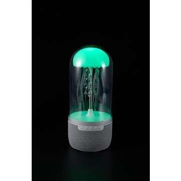 Wireless Express Jellyfish Mood Lamp with Bluetooth Speaker, Color Changing LED, Floating Jellyfish, Volume Control