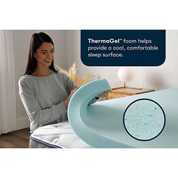 Serta ThermaGel Cooling Memory Foam Mattress Topper