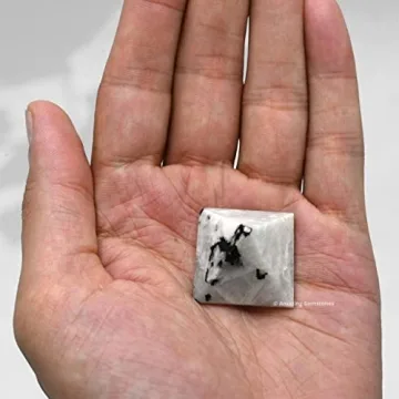 Rainbow Moonstone Crystal Healing Pyramid – 1-Inch Gemstone