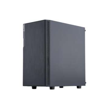 Rosewill FBM-X2-400-HELIX Micro ATX Mini Tower Desktop Gaming PC Computer Case with Pre-Installed 400W PSU, 240mm AIO Support, USB 3.0