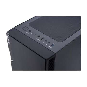 Rosewill FBM-X2-400-HELIX Micro ATX Mini Tower Desktop Gaming PC Computer Case with Pre-Installed 400W PSU, 240mm AIO Support, USB 3.0