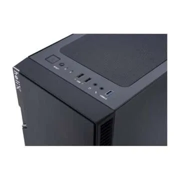 Rosewill FBM-X2-400-HELIX Micro ATX Mini Tower Desktop Gaming PC Computer Case with Pre-Installed 400W PSU, 240mm AIO Support, USB 3.0