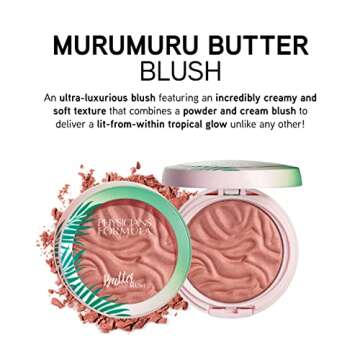 Physicians Formula Murumuru Butter Blush Makeup Powder, Natural Glow, Dermatologist Approved, Vegan