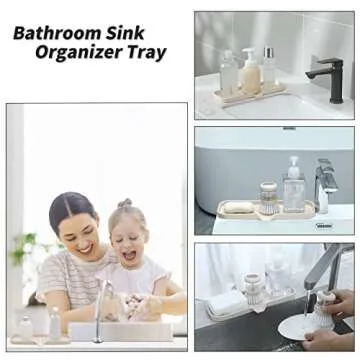 MicoYang Silicone Soap Dish with Drain Spout for Kitchen and Bath