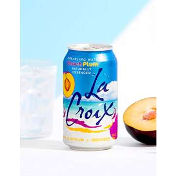 La Croix Beach Plum Sparkling Water 12oz Pack of 10 - Refreshing and Guilt-Free