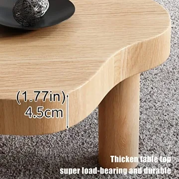 Cloud Shape Wood Coffee Table for Modern Living Spaces