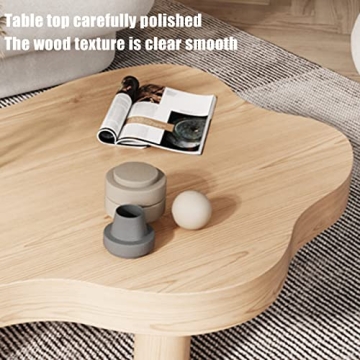 Cloud Shape Wood Coffee Table for Modern Living Spaces