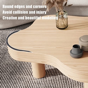 Cloud Shape Wood Coffee Table for Modern Living Spaces