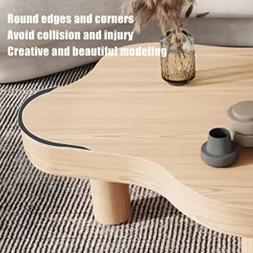 Cloud Shape Wood Coffee Table for Modern Living Spaces
