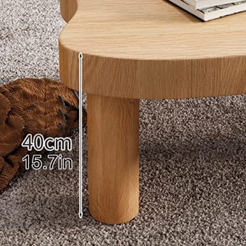 Cloud Shape Wood Coffee Table for Modern Living Spaces