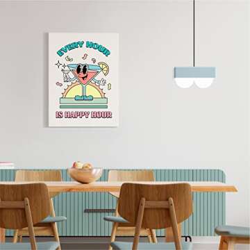 Palettes and Prints Retro Wall Art for Room Aesthetic, Preppy Posters, Preppy Room Decor, Bar Cart Decor, Retro Wall Decor, Preppy Wall Decor, Apartment Art, Retro Posters, Trendy Wall Art (Unframed)