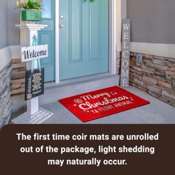 KANKUN Merry Christmas Doormat Durable & Non-Slip