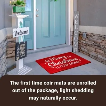 KANKUN Merry Christmas Doormat Durable & Non-Slip