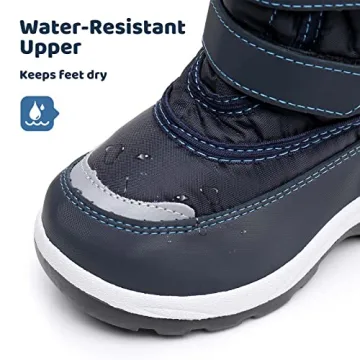 Apakowa New Kid's Winter Snow Boots for Maximum Comfort