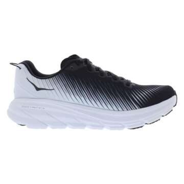 HOKA ONE ONE Rincon 3 Women's Shoes - Size 7.5, Stylish Black/White