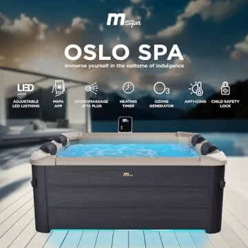 MSpa Oslo 4-6 Person Inflatable Hot Tub with Hydro Jets
