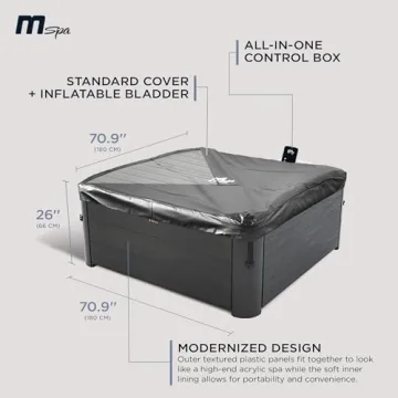 MSpa Oslo 4-6 Person Inflatable Hot Tub with Hydro Jets