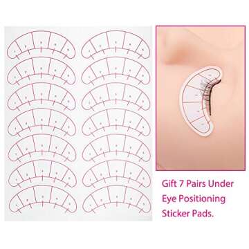 Practice Lashes for Lash Extensions FADLASH 25 Pairs Self Adhesive Eyelashes Lash Extension Strip Eyelashes for Lash Mannequin Head Eyelash Extension Supplies Black