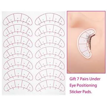 Practice Lashes for Lash Extensions FADLASH 25 Pairs Self Adhesive Eyelashes Lash Extension Strip Eyelashes for Lash Mannequin Head Eyelash Extension Supplies Black