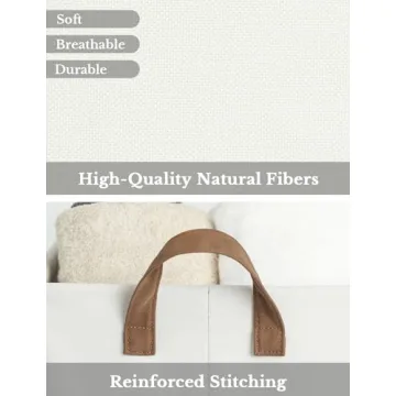 StorageWorks Fabric Storage Bins for Shelves, 2-Pack - Beige