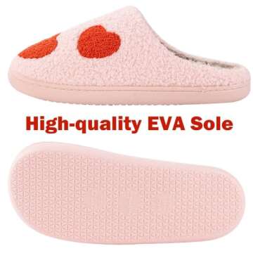 Cozy HIPINISS Pink Heart Slippers for All Occasions