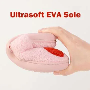 Cozy HIPINISS Pink Heart Slippers for All Occasions