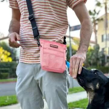 PupSensei Dog Treat Pouch - Durable Oxford Polyester, No-Spill Magnetic Closure, Treat Pouches for P...