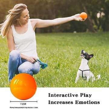 DLDER Indestructible Dog Toys - Solid Rubber Balls for Aggressive Chewers, 100% Safe & Non-Toxic, Floating Fetch Toys for Medium & Large Dogs