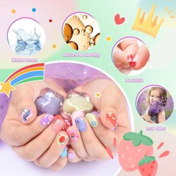 Non-Toxic Toddler Nail Polish for Girls Ages 3+