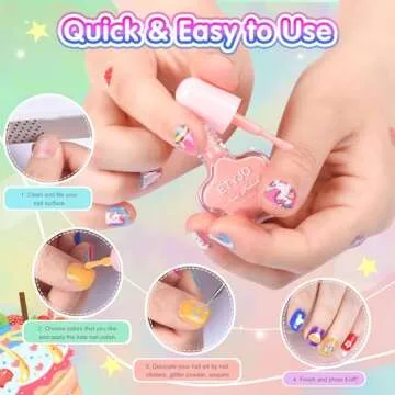 Non-Toxic Toddler Nail Polish for Girls Ages 3+