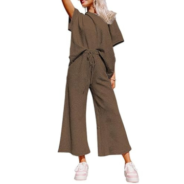 SHEWIN Comfy Two Piece Lounge Set for Women - Summer Fashion