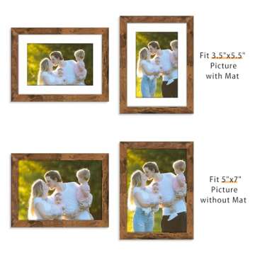 Picrit 5x7 Picture Frame Set of 12 - Durable, Easy to Use Frames for Any Occasion