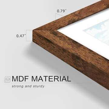 Picrit 5x7 Picture Frame Set of 12 for Wall and Tabletop Display