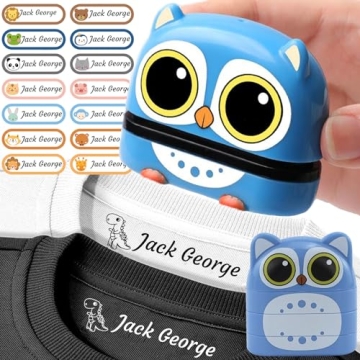 Custom Waterproof Name Stamp for Kids Clothes - Easy Labeling Solution