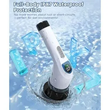 Electric Spin Scrubber with 10 Tools and Adjustable Handle