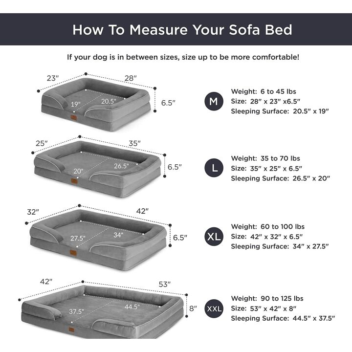 Bedsure Orthopedic Medium Dog Bed - Washable Comfort