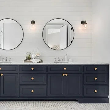 ETIUC 6pcs Handmade Rattan Drawer Knobs for Chic Furniture