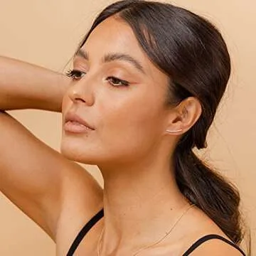 Stylish PAVOI Gold Plated Ear Crawlers - Hypoallergenic Earrings