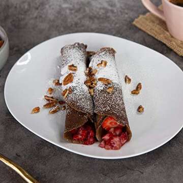 HighKey Snacks Keto Food Pancake Mix - Chocolate - Low Carb & Gluten Free Foods - Protein Breakfast Products - Paleo Pancakes - Diabetic & Ketogenic Diet Friendly Baking Snack