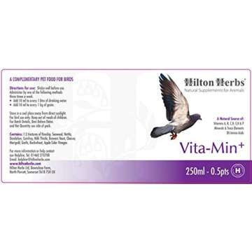 Hilton Herbs 27082 Vita-Min Plus Bird Food Formula, 0.5 Pint