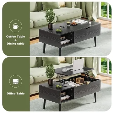 OLIXIS Modern Lift Top Coffee Table with Storage