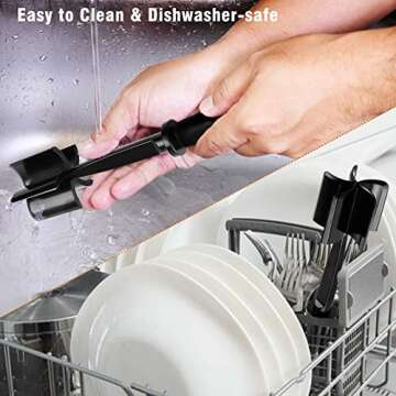 Hamburger Chopper,Meat spatula chopper,Ground meat chopper, Utensil meat breaker upper,Meat chopper utensil, Ground Turkey, Ground Beef Smasher & Ground Meat Chopper, Potato Masher