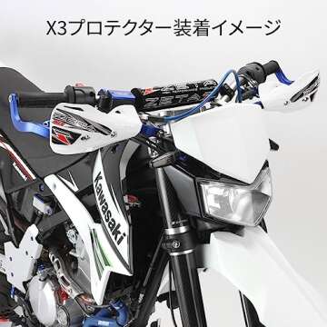 Zeta Drop Down Bend Aluminum Handguards for 7/8" Handlebars Titanium Color