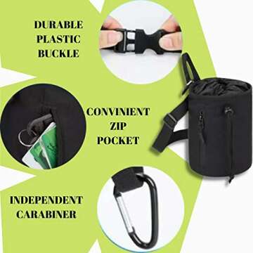 Adjustable Chalk Bag for Rock Climbing & Gym Workouts