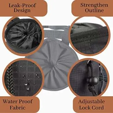 Adjustable Chalk Bag for Rock Climbing & Gym Workouts